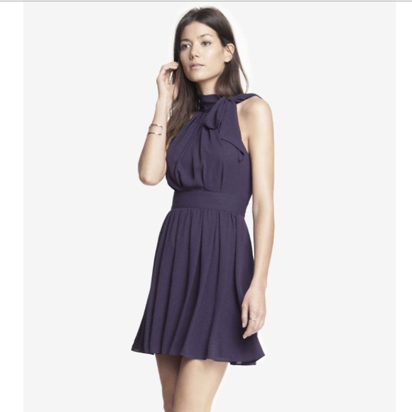 Express Dresses & Skirts - Express Tie Neck Halter Dress 2